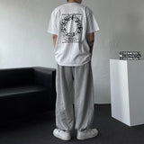 レインオーバルレタリングショートスリーブTシャツ (2 colors/36805)