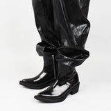 DAVID STONE DVS ANKLE BOOTS (glossy)