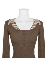 preti collar button u-neck nt