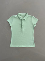 dancing orchid standard slim-fit PK T-shirts (tropical green) 2sizes
