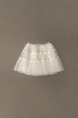 Tutu shirring skirt_ivory