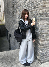 Daz Rivet Cut Wide Two-Way Banding Pants