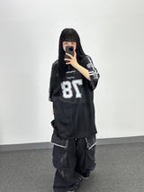 クラックローエッジカーゴパンツ