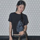 Still Hide Tee (Black) F25QB139