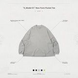“X_Model-01” ニューフォームポケットTシャツ