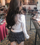 [♡MADE♡] mavie volume the sleeveless + cuffs cardigan set