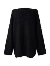 overfit mohair lips-neck knit (2color)
