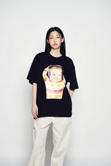 25SS STRIPE SET-UP LOOSE FIT PANTS IVORY