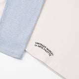 ラグランワッフル長袖Tシャツ_ スカイブルー