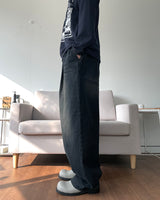 BlueBlack Balloon Denim Pants