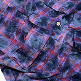 smoke wash check shirt_purple