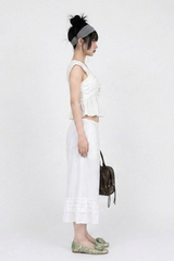 CROSS-WRAP PEPLUM BUSTIER TOP (3COLORS!)