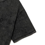 [ULKIN] ブリーチウォッシュドMUGUNGエンブロイダリーTシャツ_チャコール