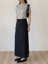 [Sleeveless SET] Tencel Layered Short Sleeve T-shirt
