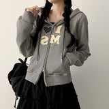 I love heart Dangara hoodie zip-up
