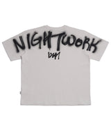 N.W.D スプレーTシャツ_ホワイト