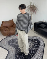 パークワッフルフィンガーホールクロップ長袖Tシャツ