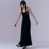 ホリデーエッセンシャルノースリーブドレス (BLACK)