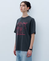 リボンキャッツTシャツ　チャコール
