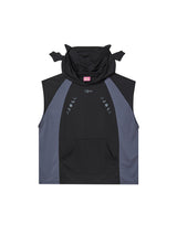 DEVIL HOODIE VEST (BLACK)