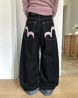 Teron Roll-Up Raw Denim Wide Pants