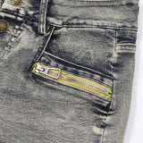 Demi Zip Denim Skort