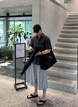 Look Glass Summer Daily Soft Check Short Sleeve Shirt