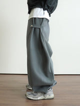 Pinch Side Snap Sweat Pants 6C