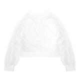 フラワーシフォンチョゴリTシャツ ホワイト