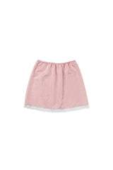 Petal satin skirt_pink