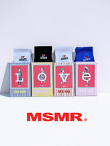 I Love MSMR Logo Quarter Socks White