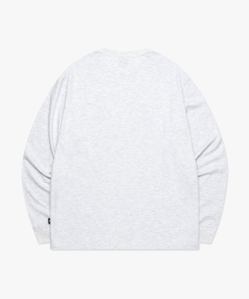 レーシング長袖Tシャツ ライトヘザーグレー