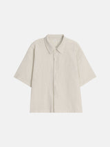 シファークロップドショートスリーブシャツ (2 Colors)