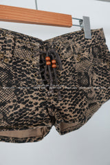Snake Skin Micro Shorts