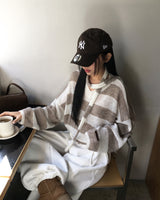 [ORIGINAL] ラックンストライプマフラーニットセット