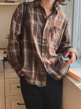 Doze loose fit check shirt