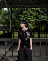 Crozen Waffle Henley Short Sleeve