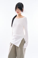 アクイラ ヘアリーボタンTシャツ