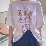 スポーツミッキーボクシーフィットショートスリーブTシャツ
