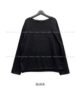 Rough See-through Layered Knit