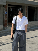 ルアスラブヘンリーネックショートスリーブTシャツ