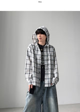 Maria Check Hood Shirts
