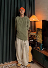 Pigment Balloon A-Line Wide Pants 4COLOR