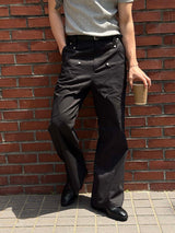 [Unisex]ウエスタンセミフレアパンツ(2color)