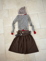WHIPPING HAIR BAND & BEANIE (COCOA)