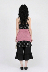 BOLD POLKA DOT LACE-NECK SLIP DRESS (2COLORS!)