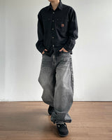 Pove Curved Denim Pants