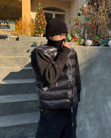 Niro high-neck knit padding