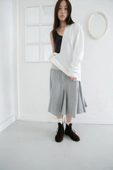 open button collar top(2colors)