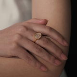 ellipse ring(Blanc pur)